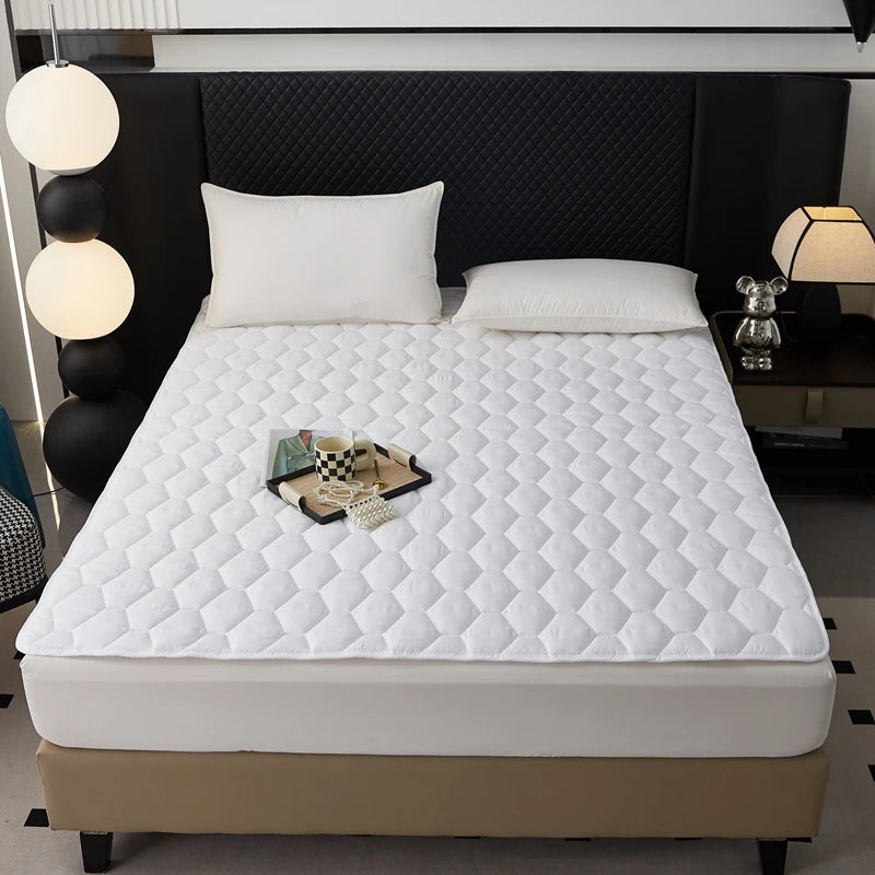 Protège-matelas matelassé 200x220 cm gris