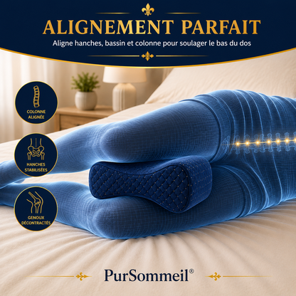 Coussin Ergonomique Entre les Jambes Mémoire de Forme — Soulagement Dos & Hanches | PurSommeil