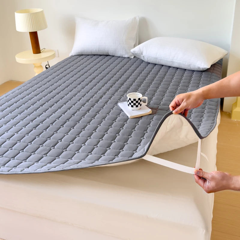 Protège-matelas imperméable matelassé blanc 140x200 cm