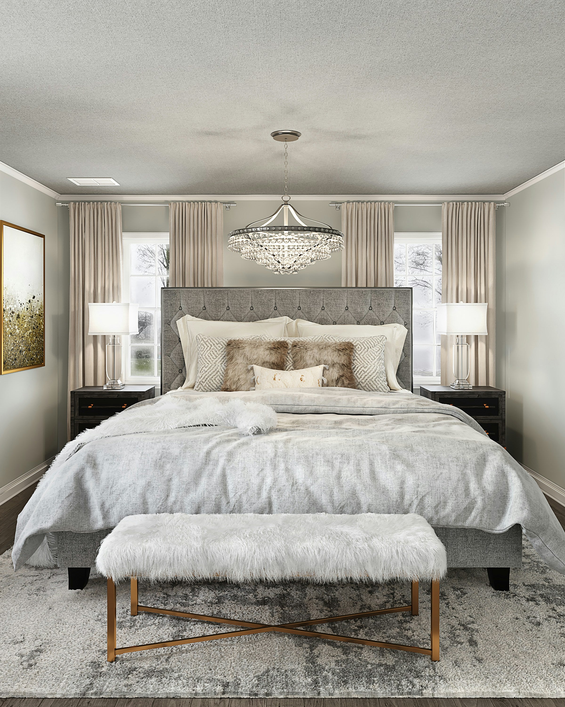 Chambre cosy avec literie premium PurSommeil